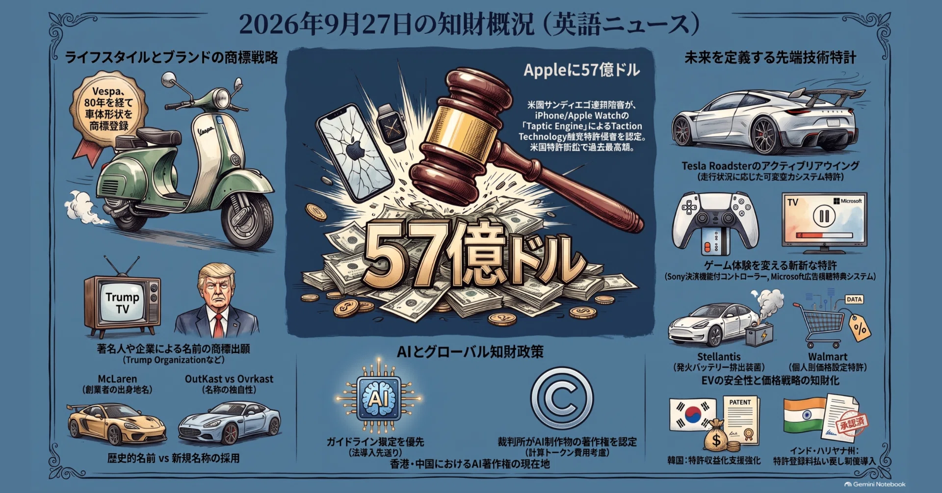 パテサロデイリー【昨日の英語知財ニュース】 2026年9月28日号