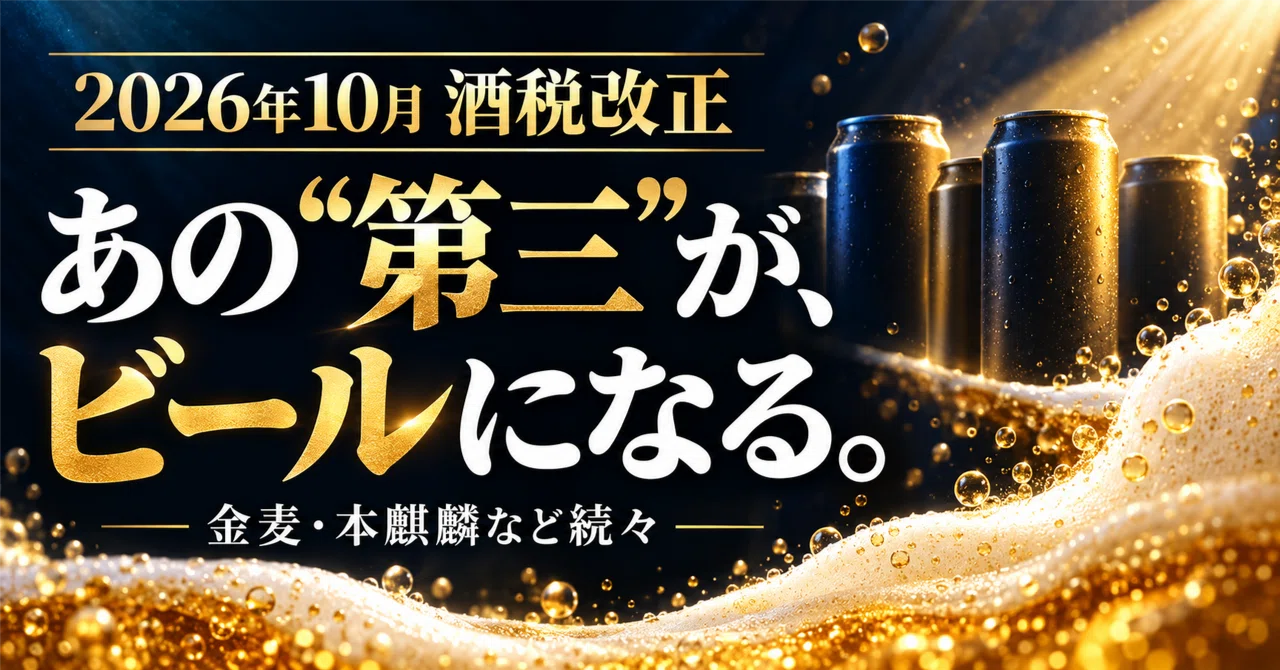 [October 2026 Liquor Tax Revision] Kinmugi, Mugi to Hop, and Honkirin ...