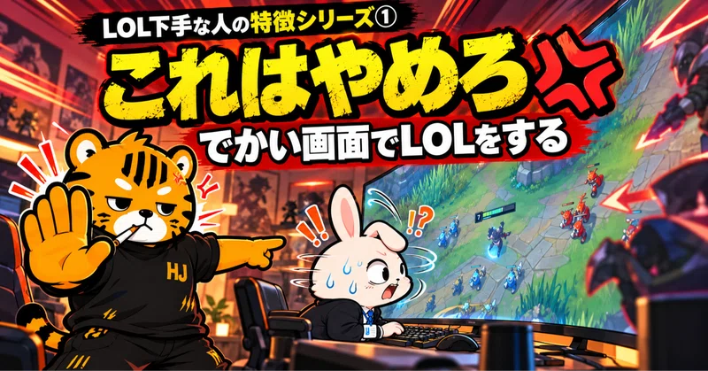 lol-これはやめろ💢LOL下手な人の特徴シリーズ①「でかい画面でLOLをする」