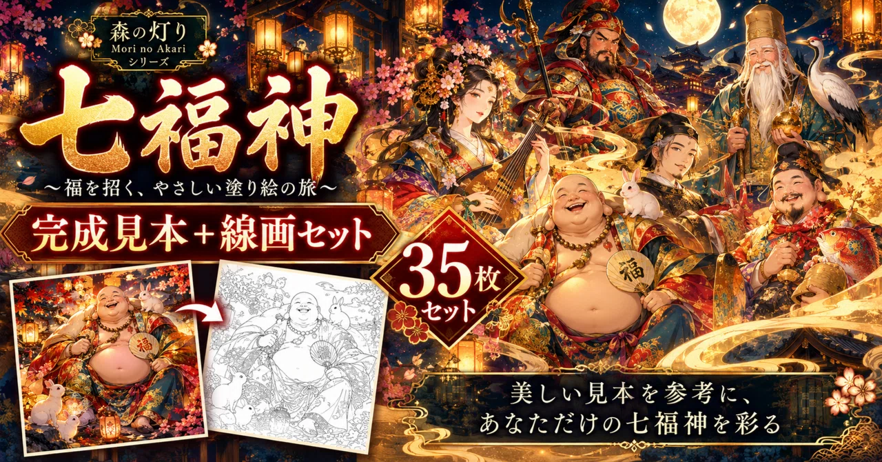 Welcoming the Fortune of the Seven Lucky Gods in Your Own Colors