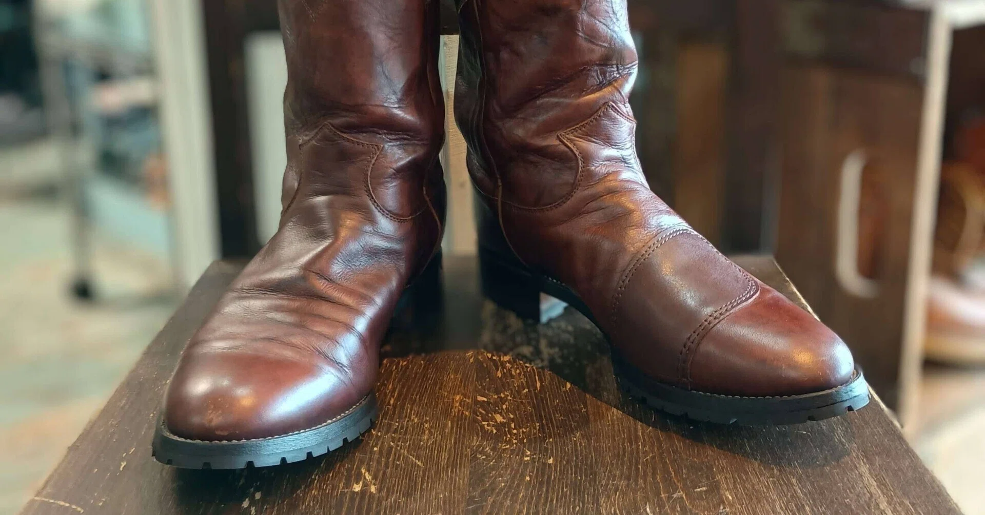 ソール修理+シフトガード追加】Justin Boots/ジャスティンブーツの