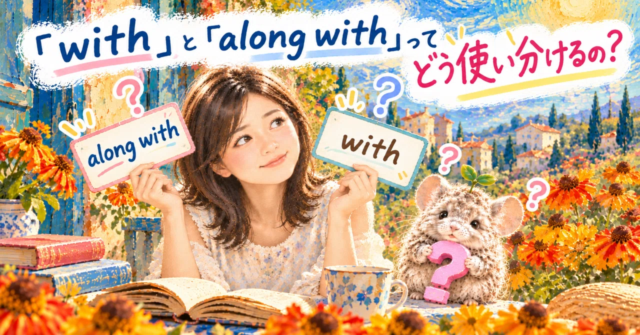 「with」と「along with」の違いは？英語を学び直して気づいた“ニュアンス”の話｜ちぐさ｜AIと育てる小さな仕事