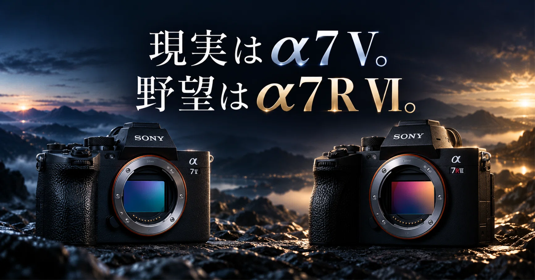 Sony α7 Vとα7R VI、どっちを選ぶ？｜現実はV、野望はR。私ならこう