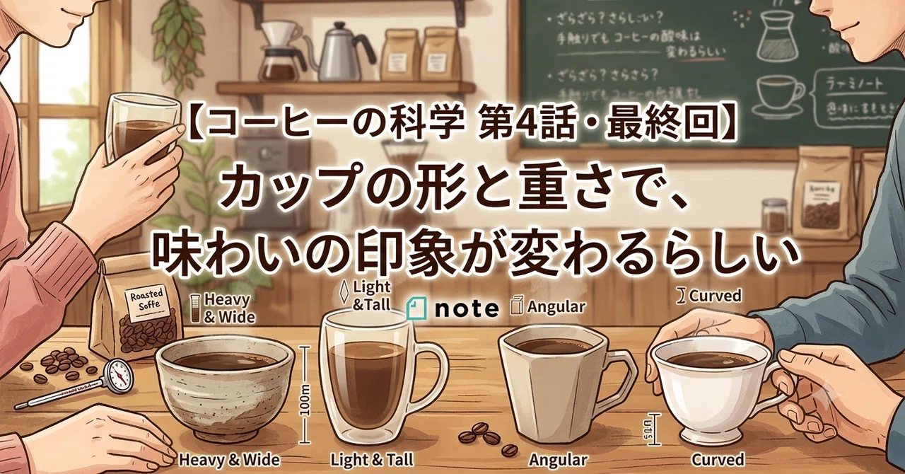 【The Science of Coffee Part 4: Final Episode】 It seems the shape and ...