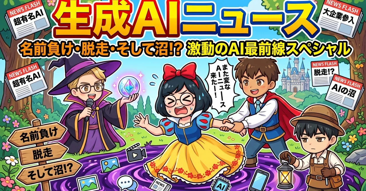 【生成AIニュース】漫画とGeminiが解説 名前負け・脱走・そして沼！？ 激動のAI最前線スペシャル|ChatGPTのヨシダ｜カワムラ｜AI擬人化漫画 | ChatGPTのヨシダ