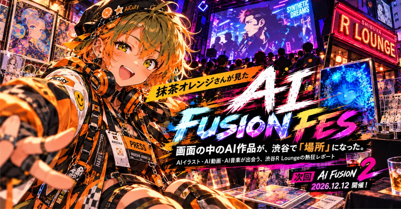 AI works on screen became a 'place' in Shibuya. Marsha Arancia's look ...