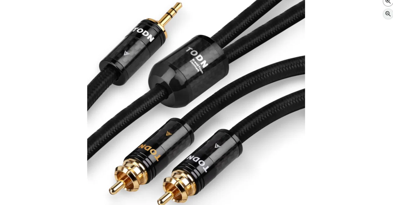 I tried using the TODN 3.5mm to RCA Audio Cable Silver-Plated OCC
