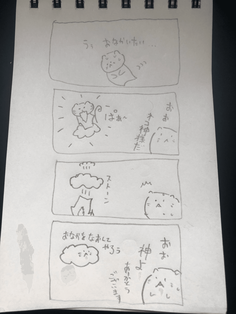 まだ眠い 寝起き即四コマ漫画 じゅうにこめ Rusty Milk Note