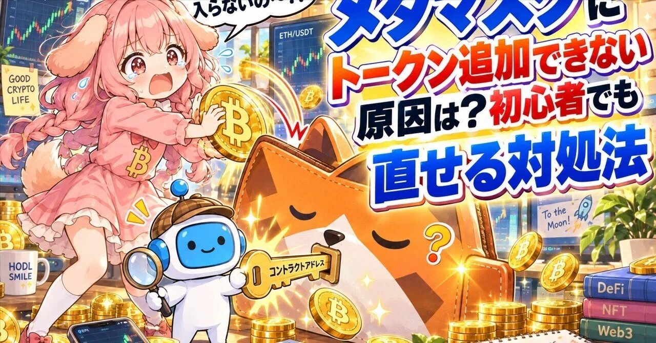 メタマスクにトークン追加できない原因は？初心者でも直せる対処法