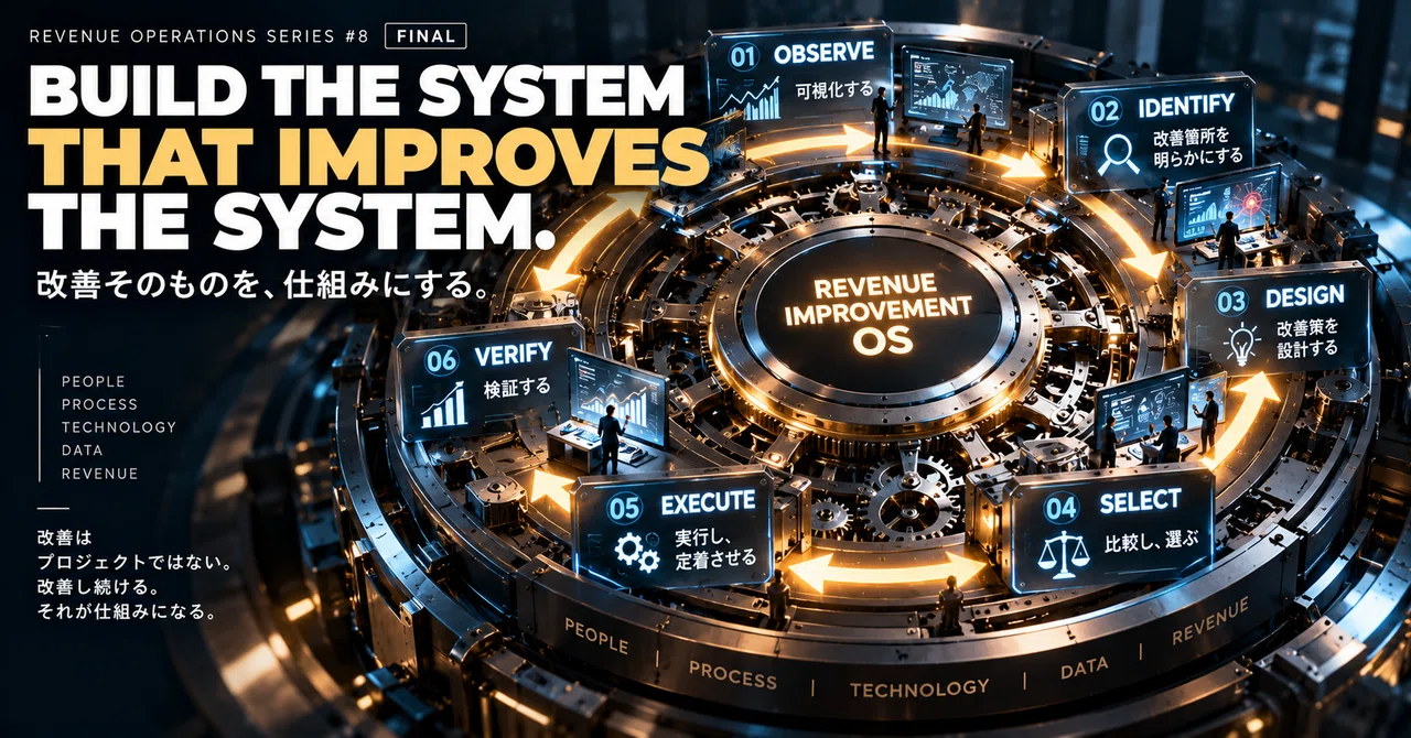 Part 8 | Building a 'System for Continuous Revenue Improvement'.|事業設計室 ...