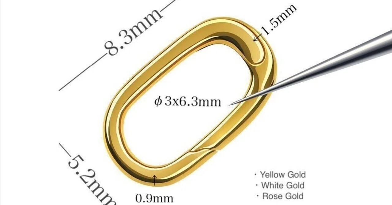 18金 オーバルクラスプ YG WG PG｜Jewelry Hills Tokyo