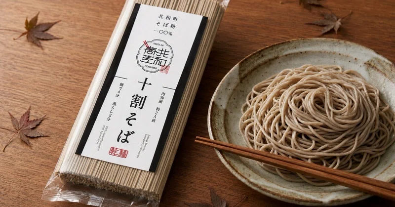北海道共和町の新たな特産品！共和町そば粉100%使用の「十割そば」