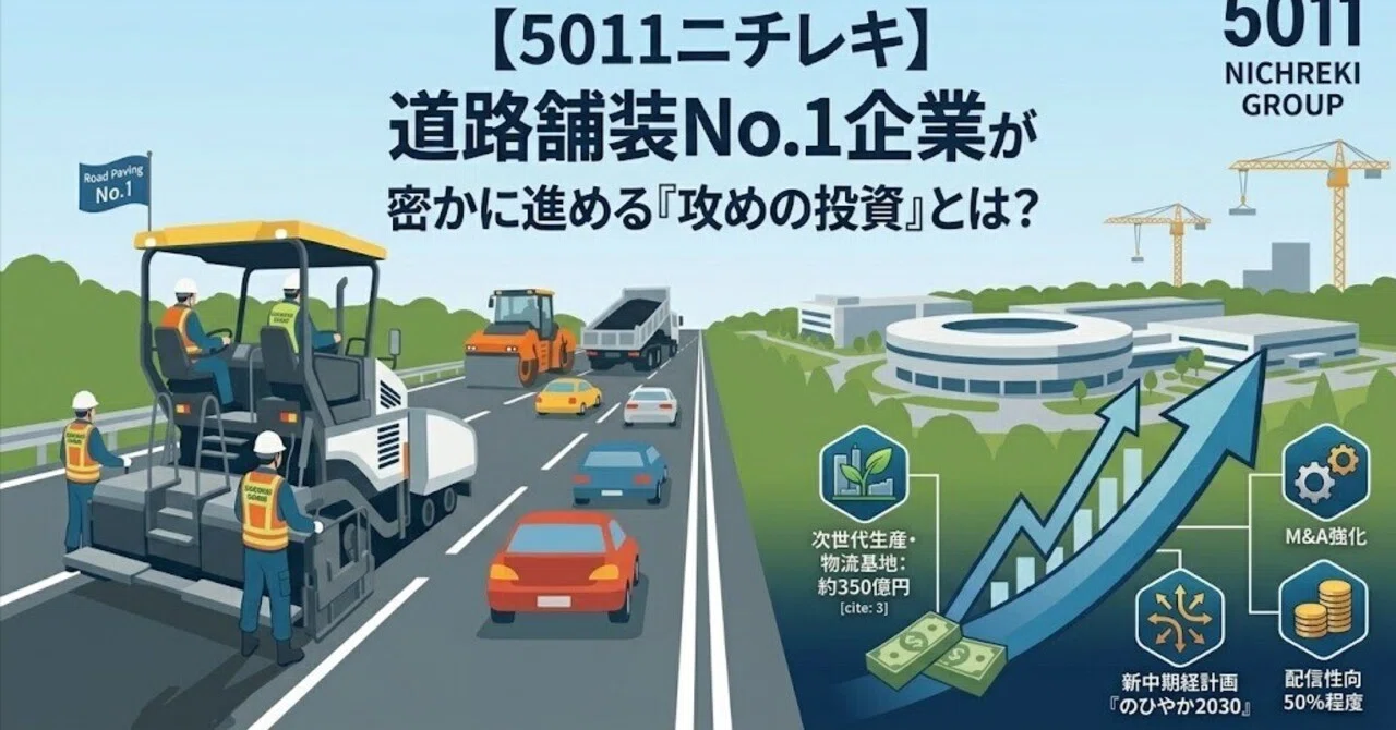[5011 Nichireki] What is the 'aggressive investment' that the No. 1 ...
