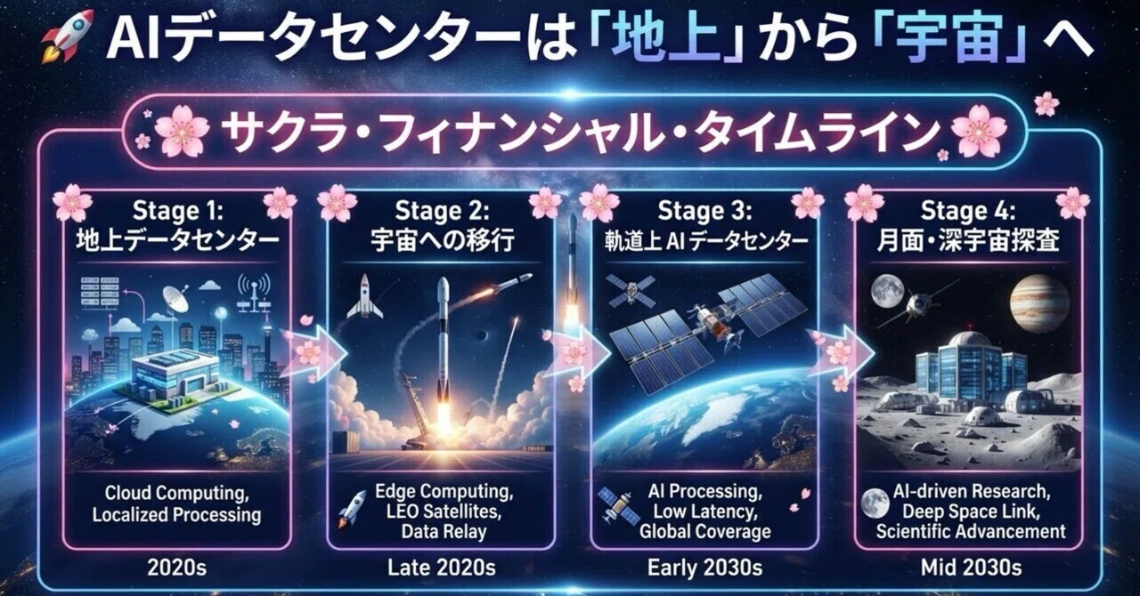 🚀 AI Data Centers from "Earth" to "Space" 🌸 Sakura Financial Timeline|🌸 ...