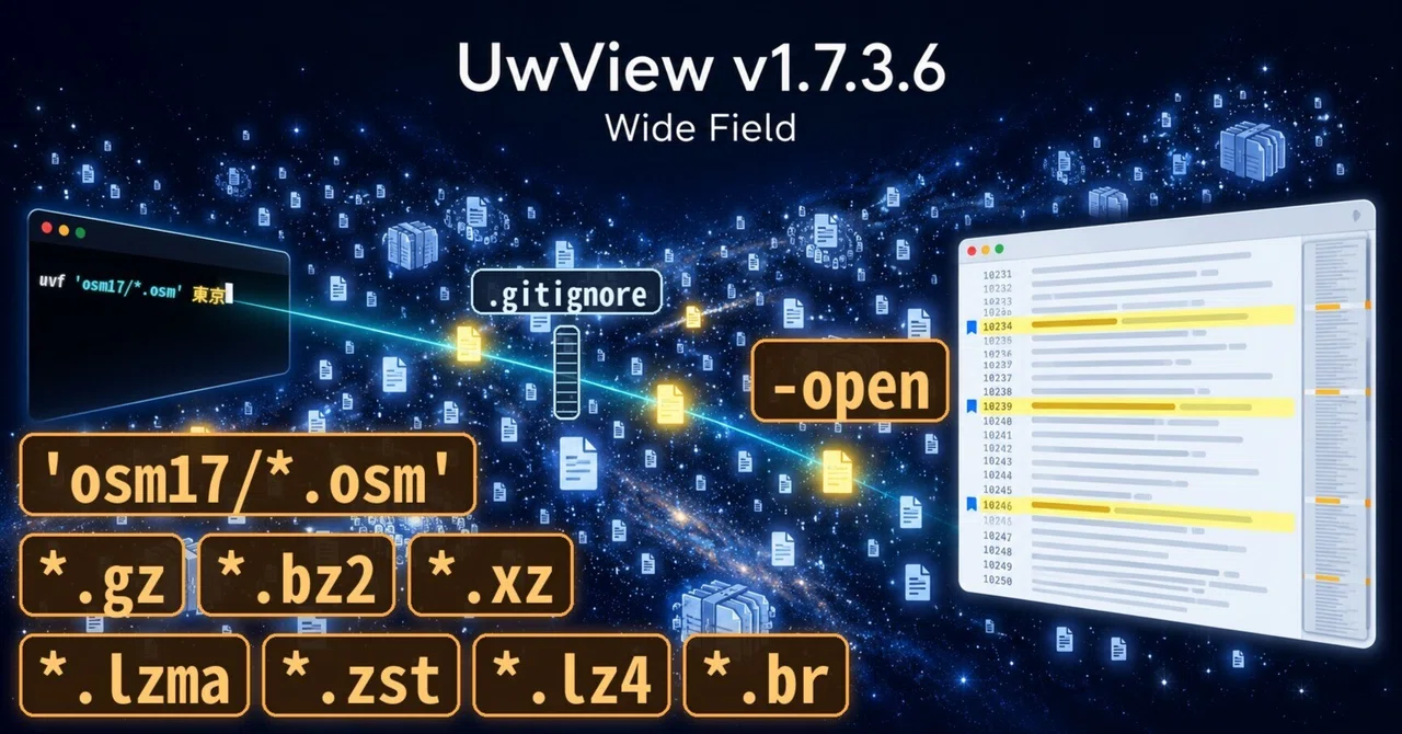 Find large logs and read them on the spot. Released free UwView v1.7.3. ...