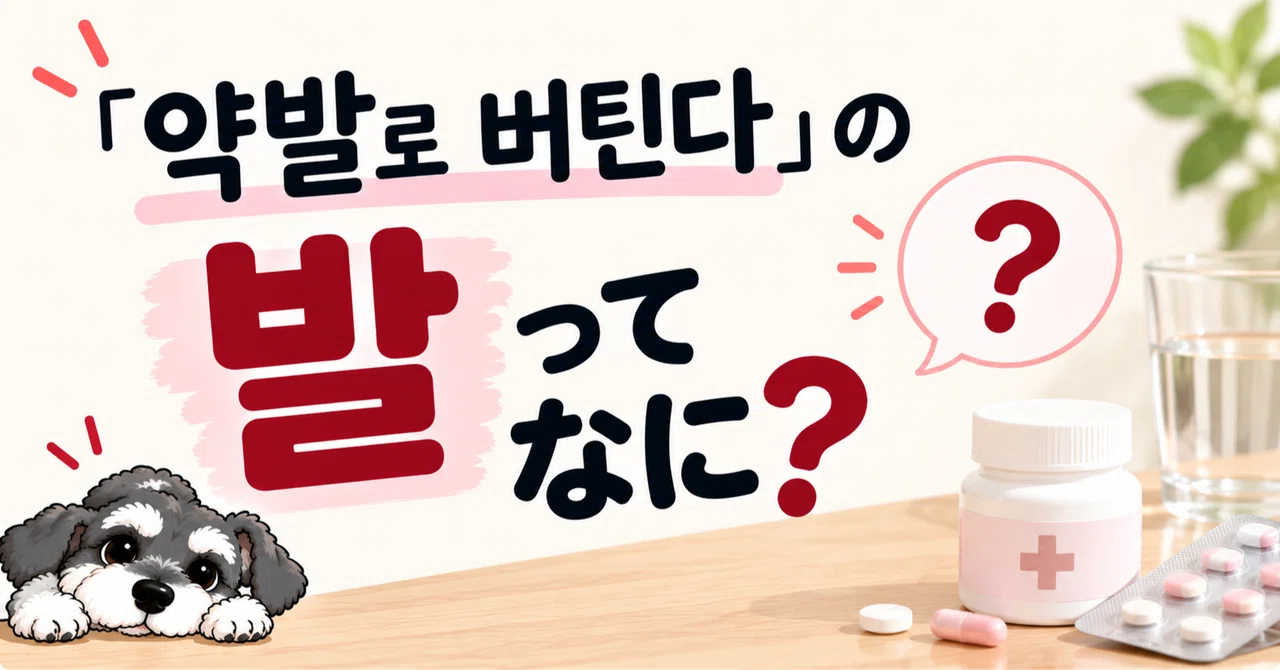 What does 'bal' mean in 'yakbal-lo beotinda'?｜simusankorea