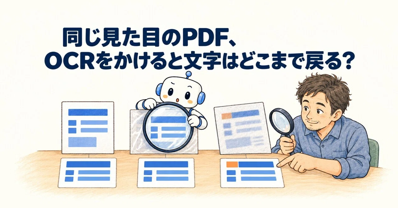 PDFs that look the same: How much text is recovered after OCR?|no_code_oji