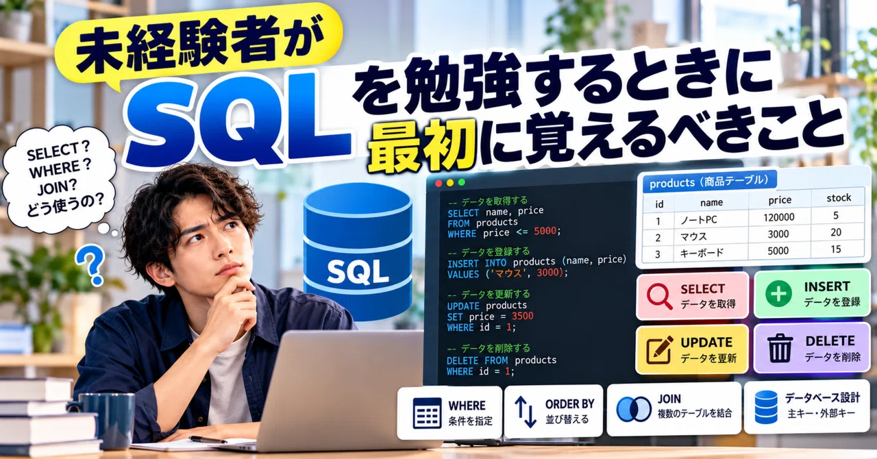 What beginners should learn first when studying SQL｜hiroki