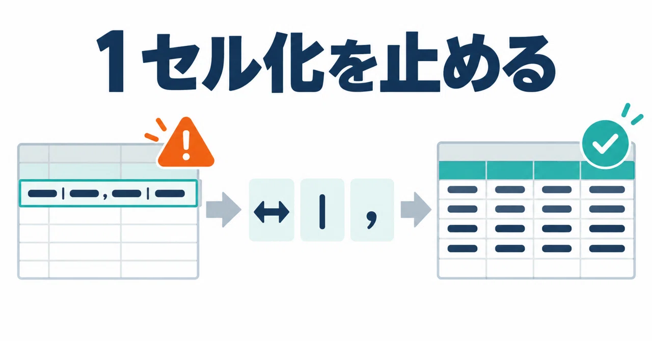 ChatGPT tables paste into one Excel cell | Delimiter judgment sheet｜ITの ...