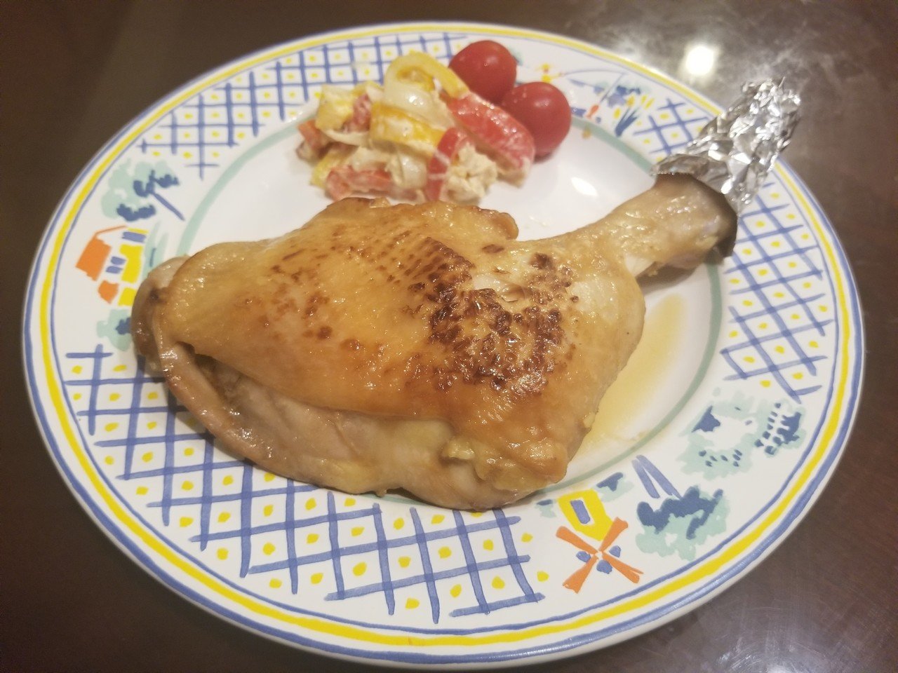 簡単 タレにつけて焼くだけ 美味しい 鶏の骨付き肉 わこママ Note