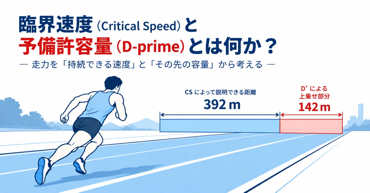 臨界速度 (Critical Speed) と予備許容量 (D-prime) とは何か