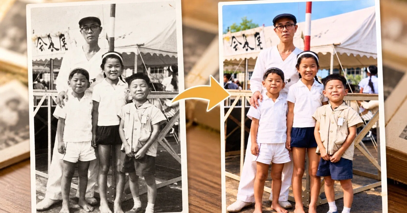 60年以上前の白黒写真をカラー化したら、思い出が鮮やかによみがえった 60年以上前の白黒写真をカラー化したら、思い出が鮮やかによみがえった