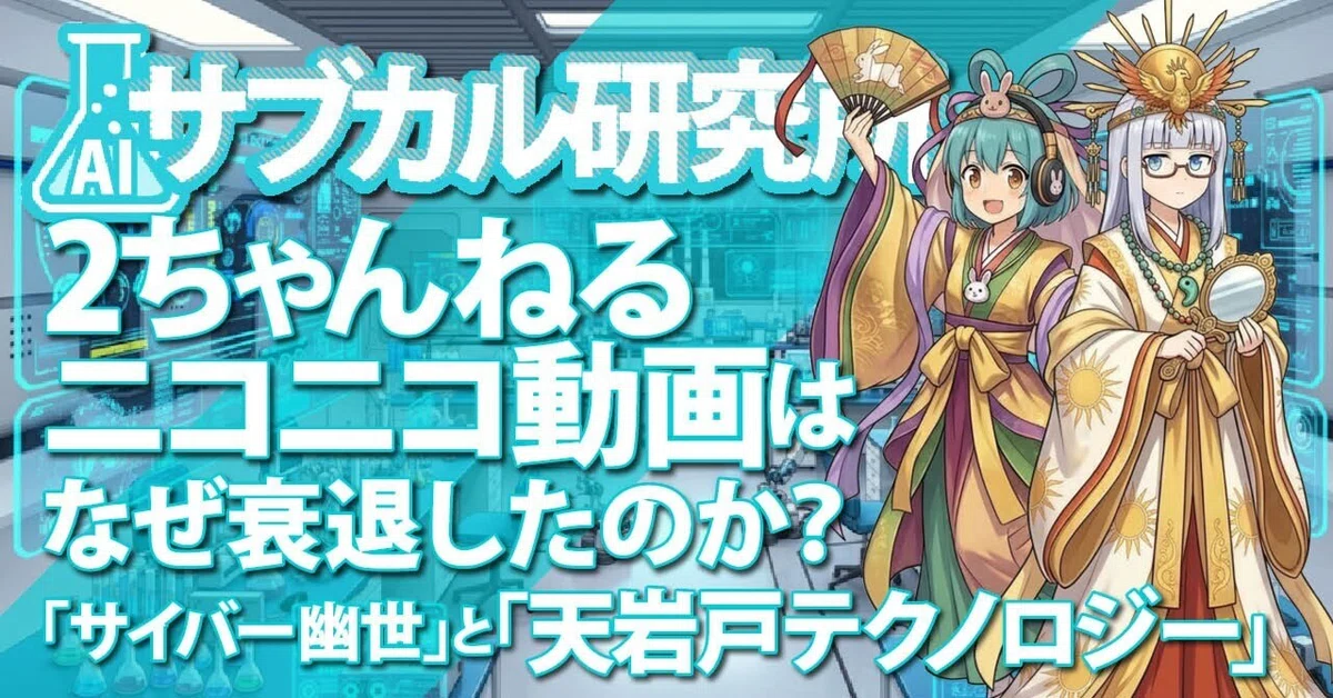 2ちゃんねる・ニコニコ動画はなぜ衰退したのか？「サイバー幽世」と