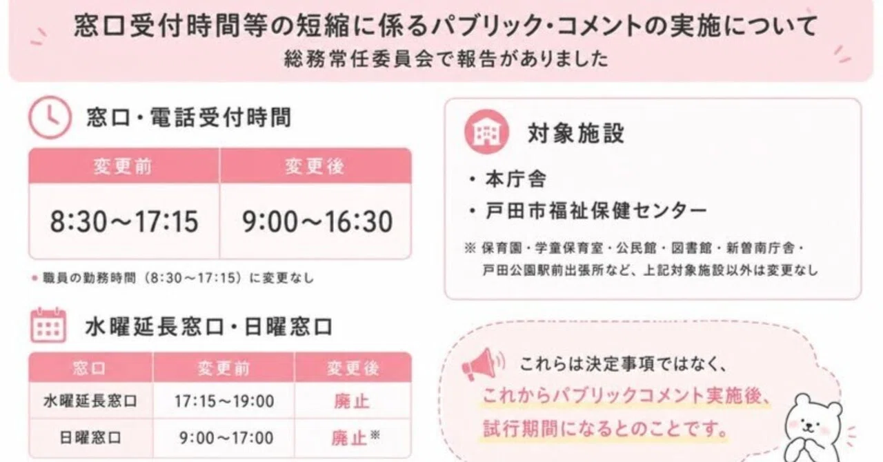 戸田市役所 時間