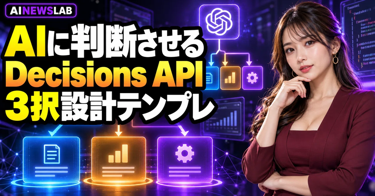 What to Decide Before Entrusting Judgments to AI—Includes Decisions API ...