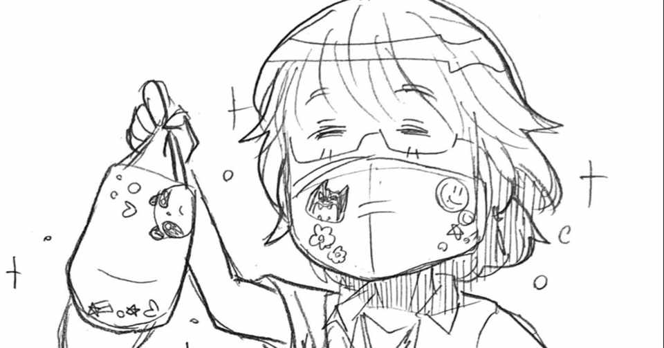 布マスクにデコレーション 映えるマスクをアルフィーさんたちがしてみたら アルフィーalfee漫画マンガイラスト ぷりはな Note