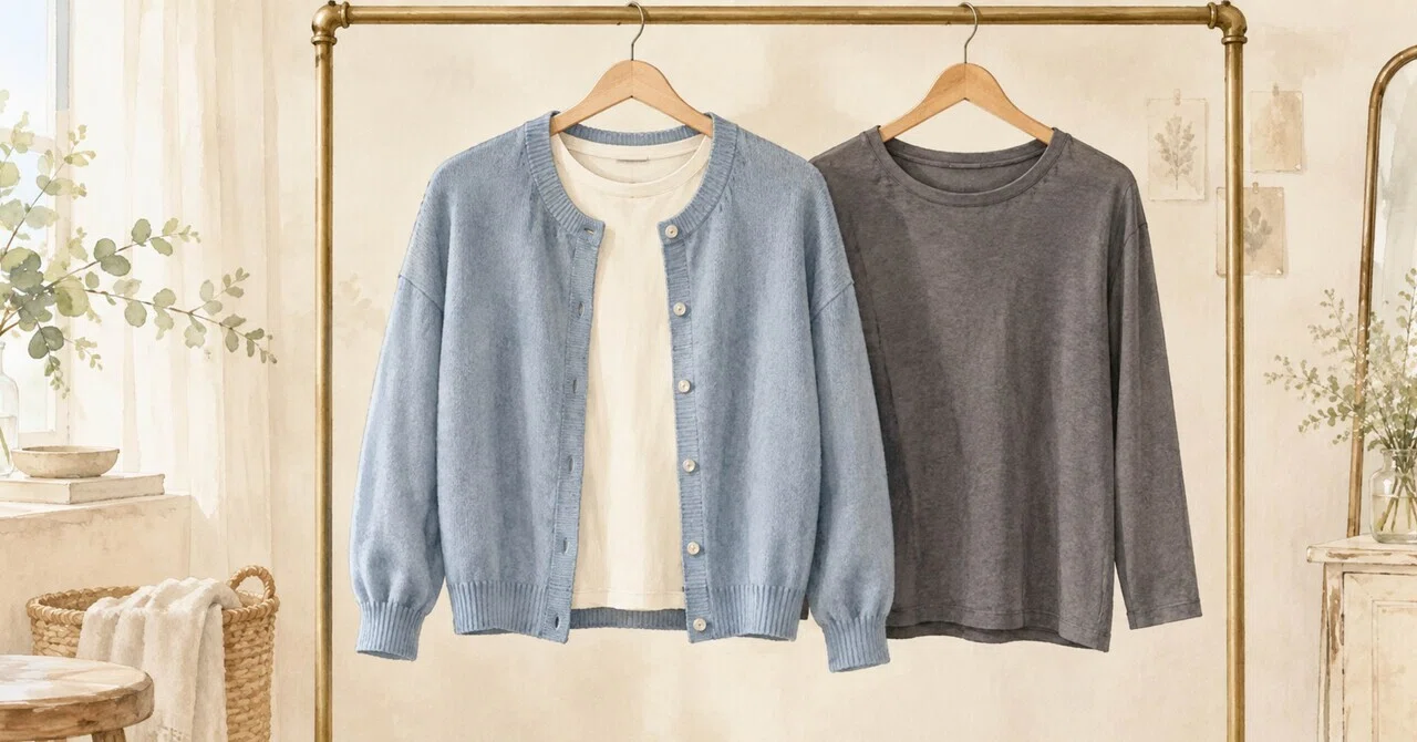 The cardigan in my favorite color doesn't feel quite right. Let's try ...