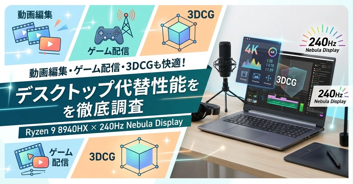 動画編集・ゲーム配信・3DCGも快適！ASUS ROG Strix G16 G614PMの