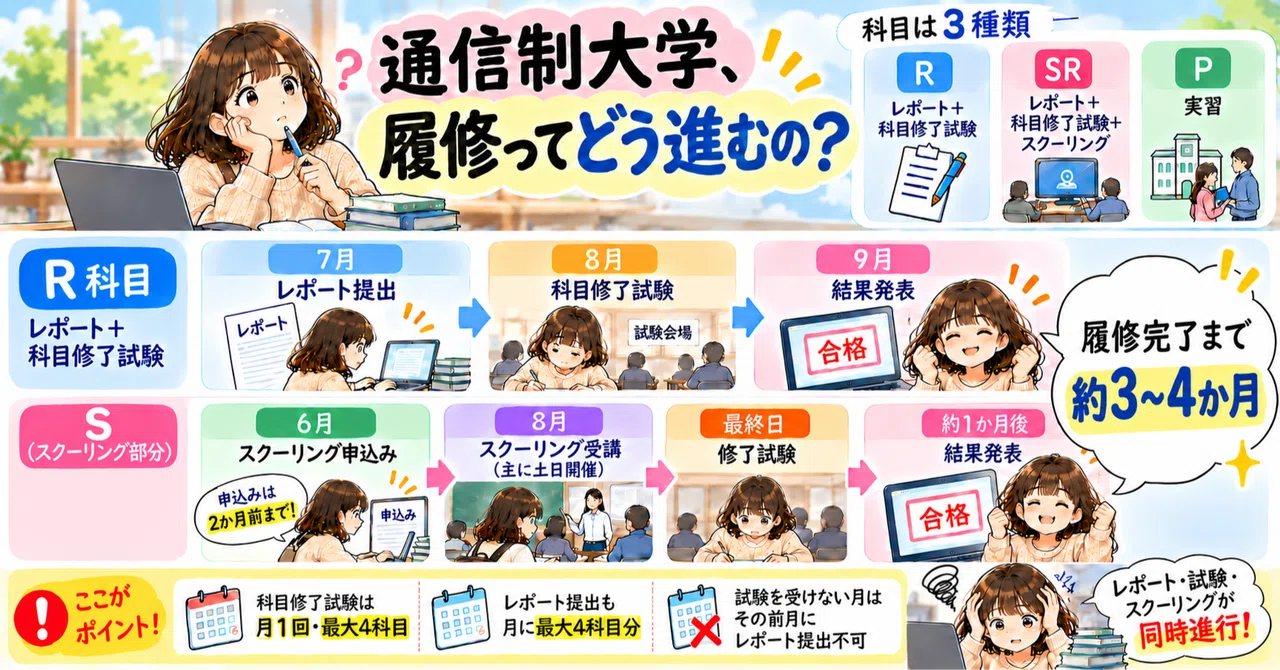 通信制大学、履修ってどうやって進むの？｜ひだまりママ