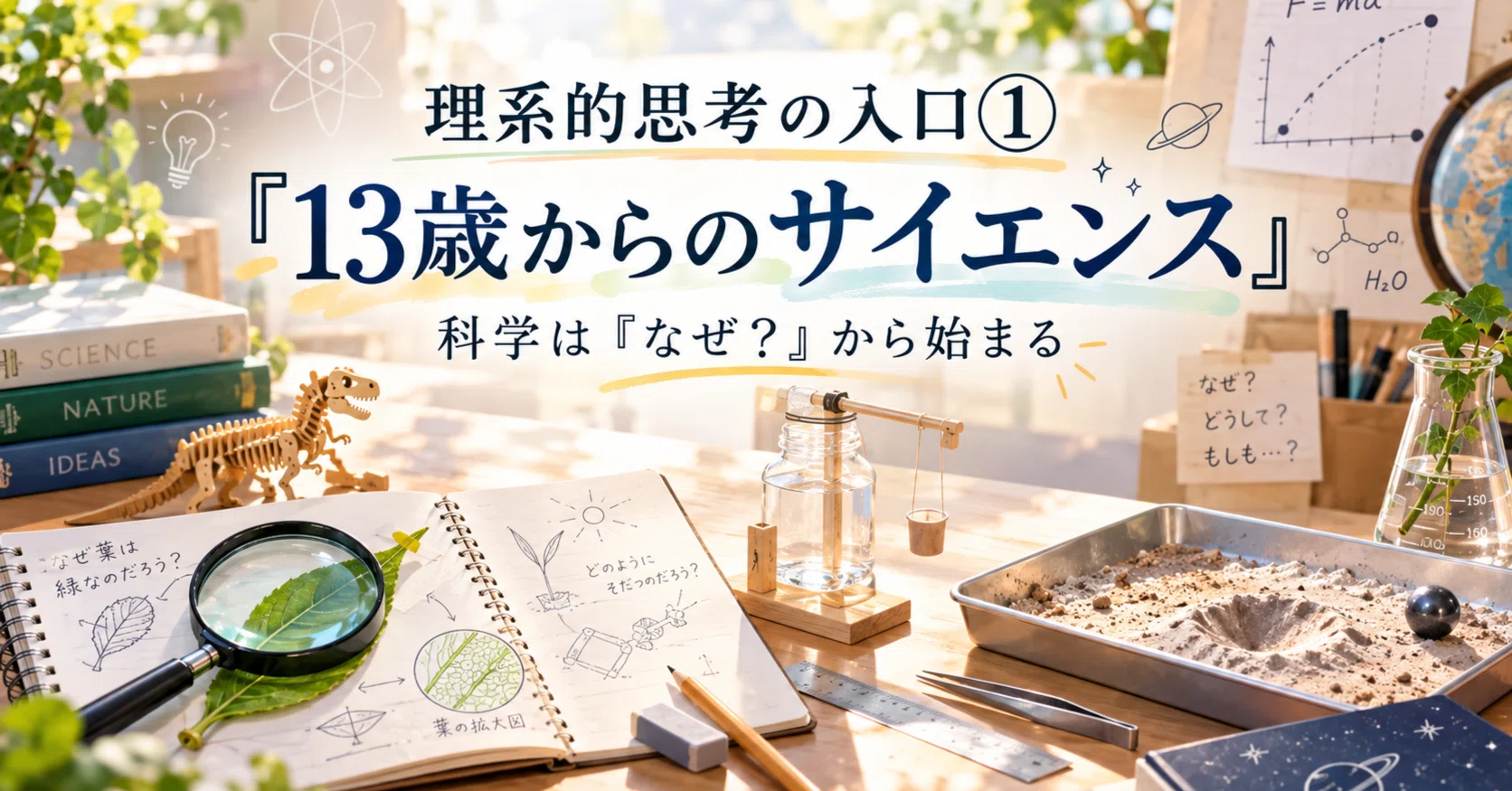 An Introduction to Scientific Thinking (1): 'Science from Age 13'｜しろぴっぴ