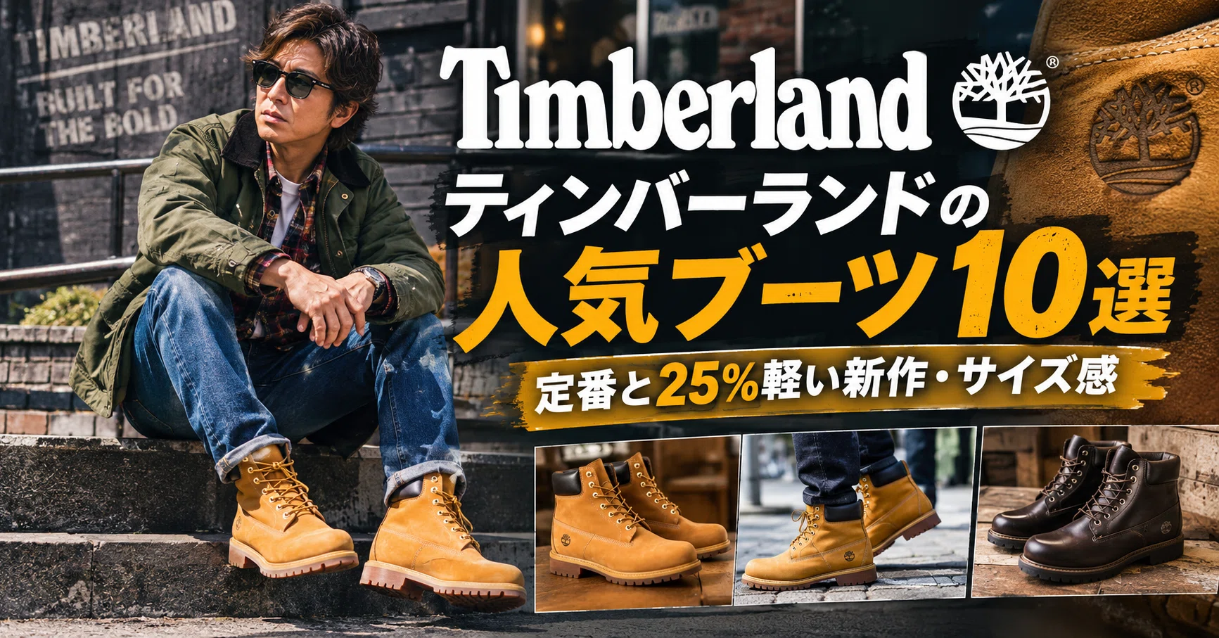 ティンバーランドの人気ブーツ10選【2026】定番と25%軽い新作・サイズ 