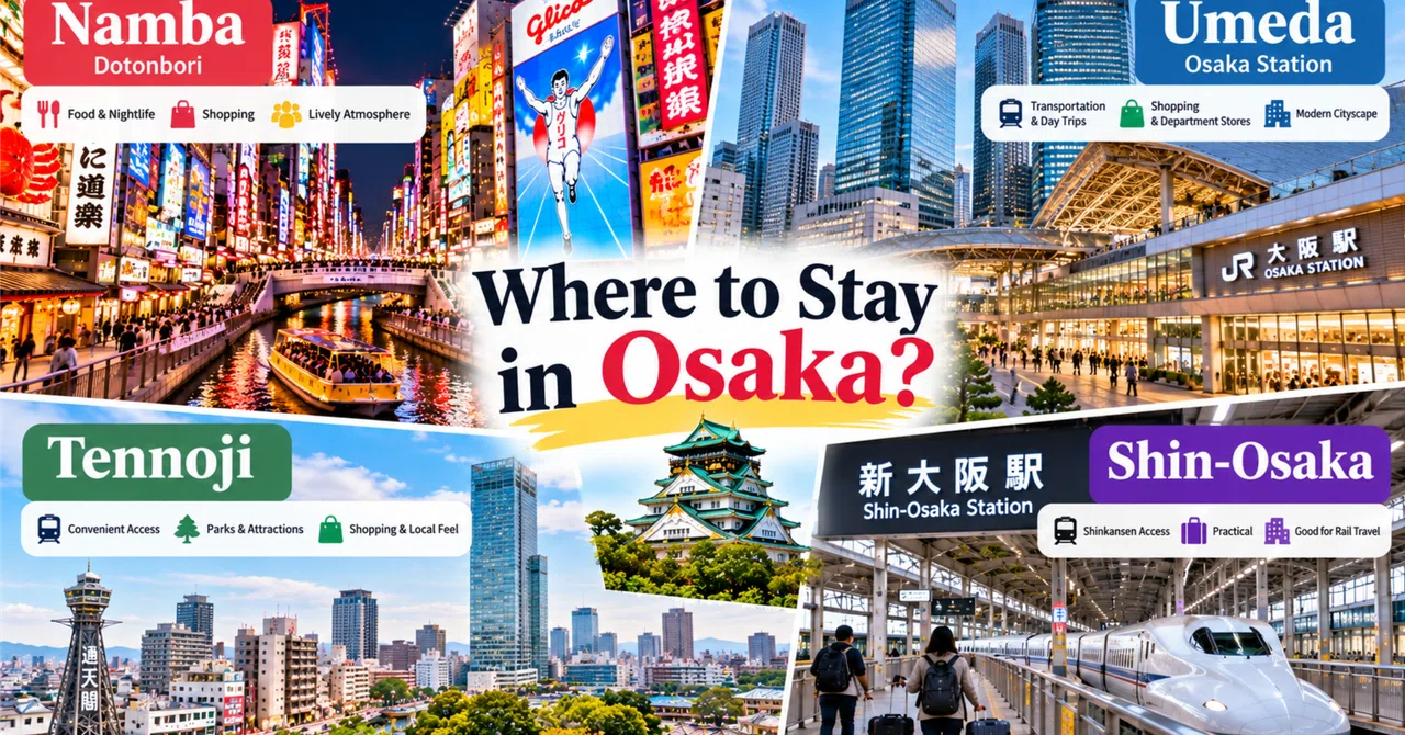 Compare First Guide Where to Stay in Osaka: Best Areas for First-Time Visitors — A Local’s ...