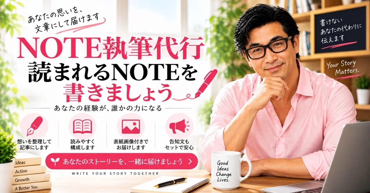 NOTE Writing Service: Let's write a NOTE that gets read｜美馬昭仁