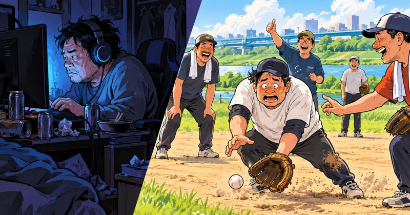 「野球もゲームも同じ遊びだろ」と思うなら、一度草野球を見に行けばいい