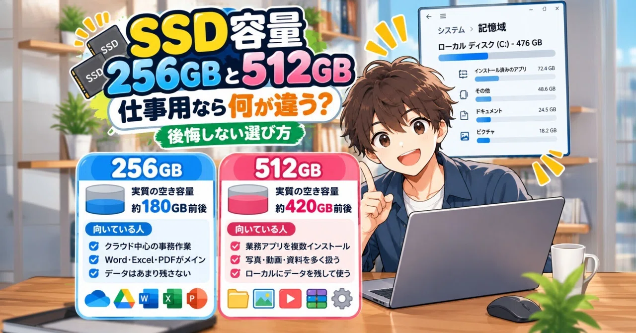 SSD Capacity: 256GB vs 512GB, Which is Better for Work? How to Choose ...