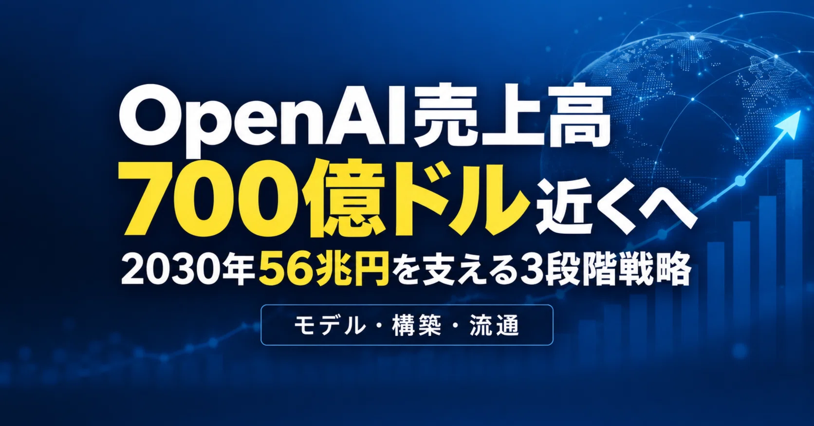 OpenAI売上高は700億ドル迫る 2030年56兆円を見据える「モデル・構築
