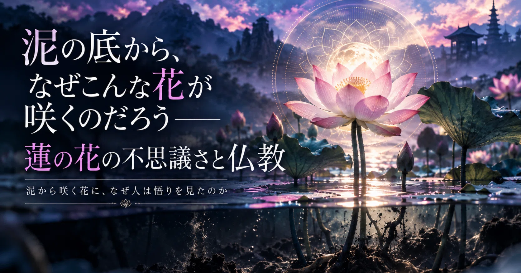 泥の底から、なぜこんな花が咲くのだろう──蓮という少し不思議すぎる