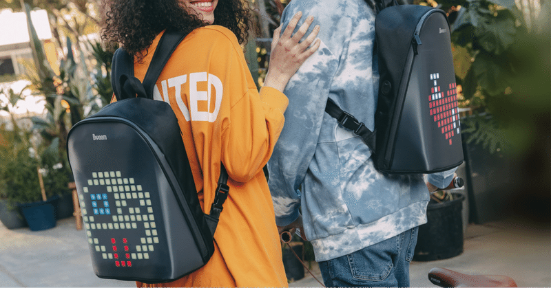 通勤中からパーティまで 好きなイメージを背中に Ledバックパック Pixoo Backpack Fashion Tech News
