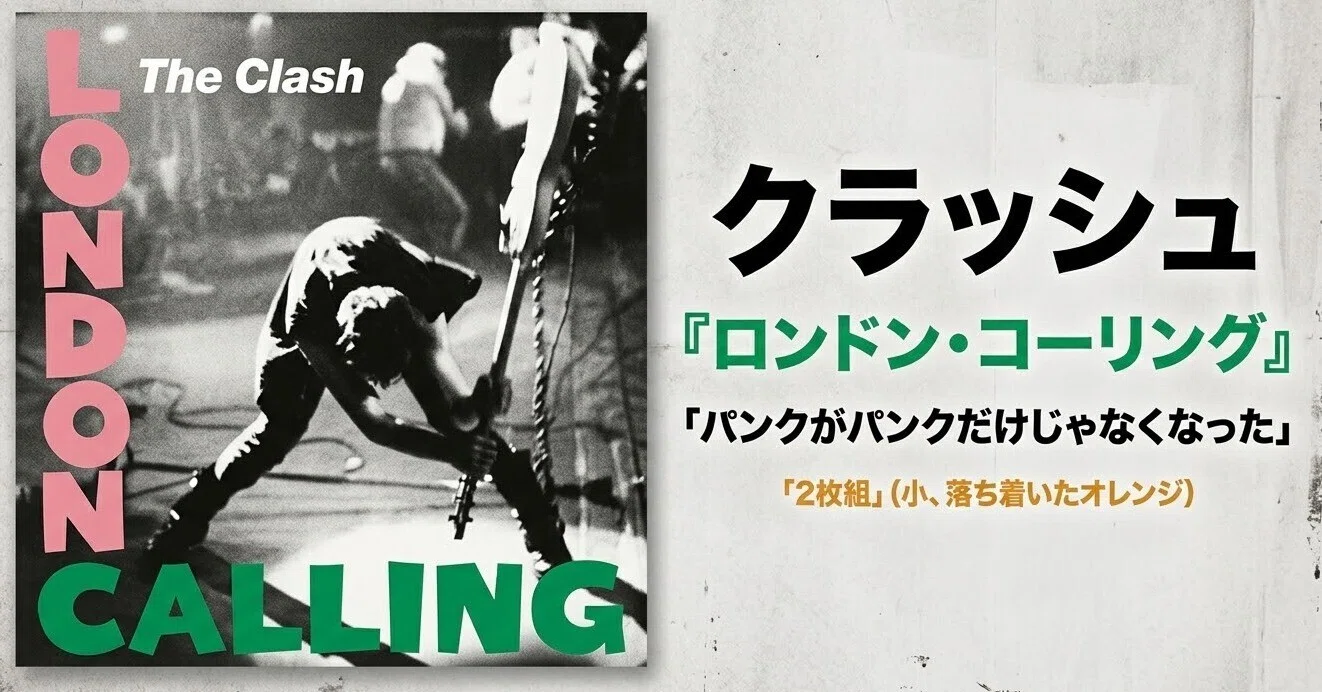 クラッシュ/ロンドン コーリング 1979年 非売品 レア種 ポスター 美品 クラッシュ『ロンドン・コーリング』──パンクがパンクだけじゃ
