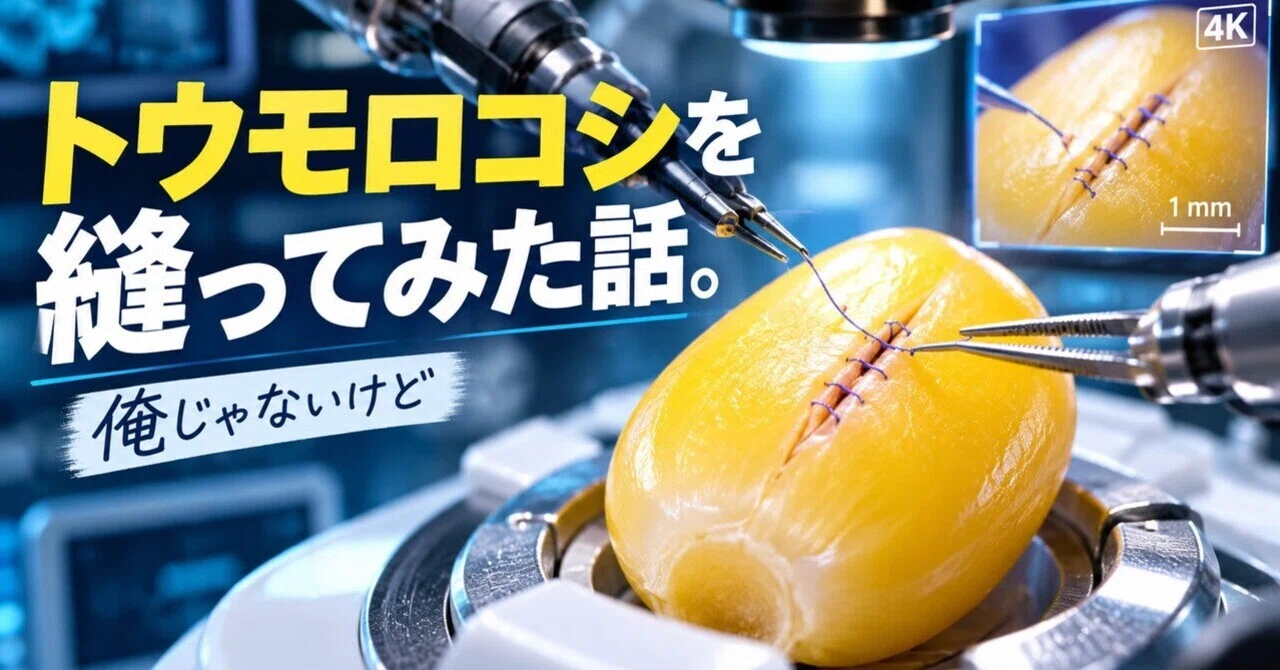 Kernel Microscope A story about sewing a corn kernel. Not by me, though.|SEARCHAN(さーチャン)