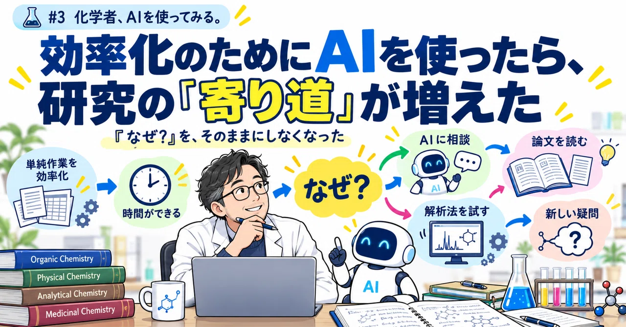 Using AI for Efficiency Led to More Research 'Detours'｜化学者、AIを使ってみる