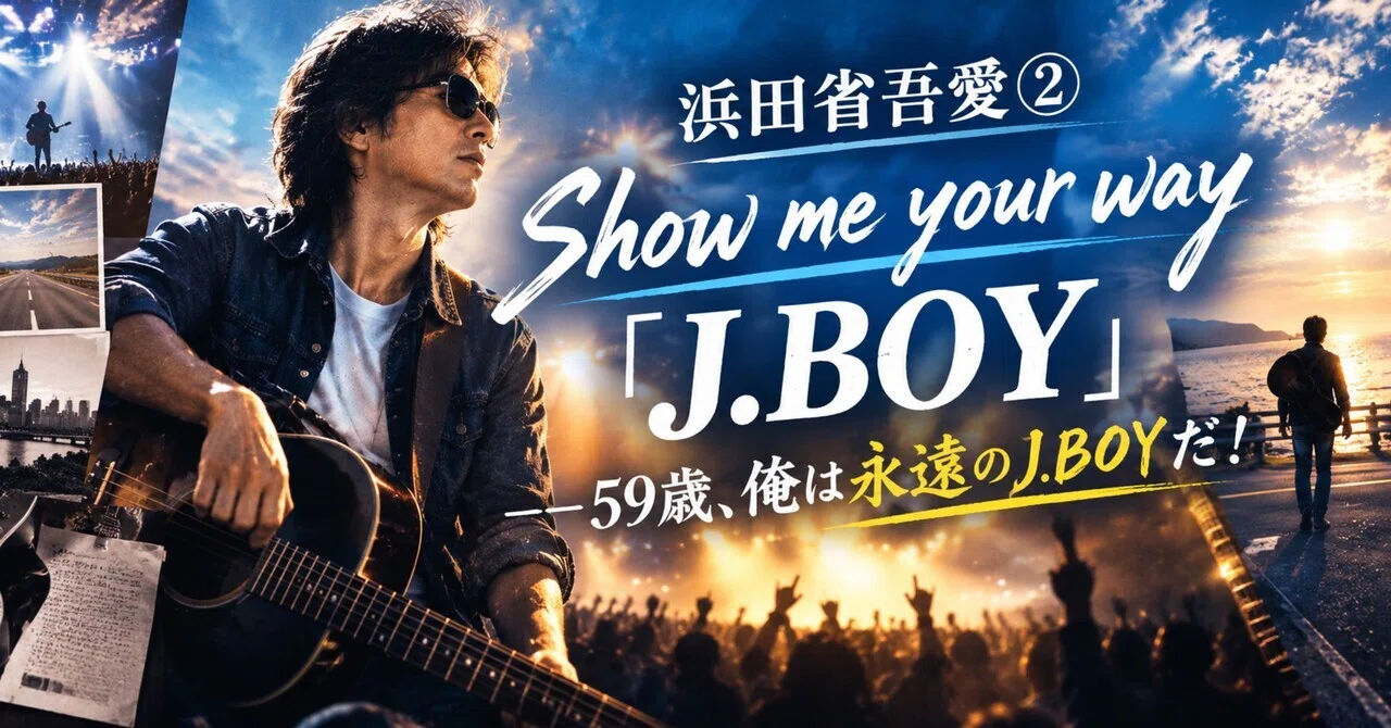 浜田省吾愛②｜Show me your way「J.BOY」――59歳、俺は永遠のJ.BOYだ
