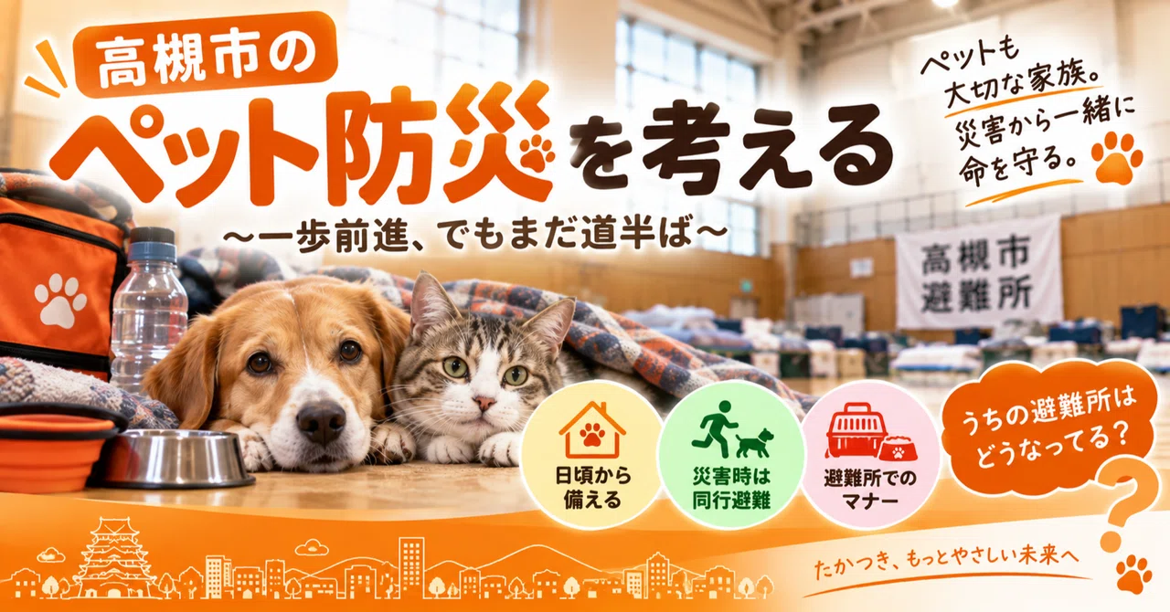 「同じ部屋で過ごせる」は誤解？ペット同行避難の現実 ―質問してから、高槻市が変わったこと―