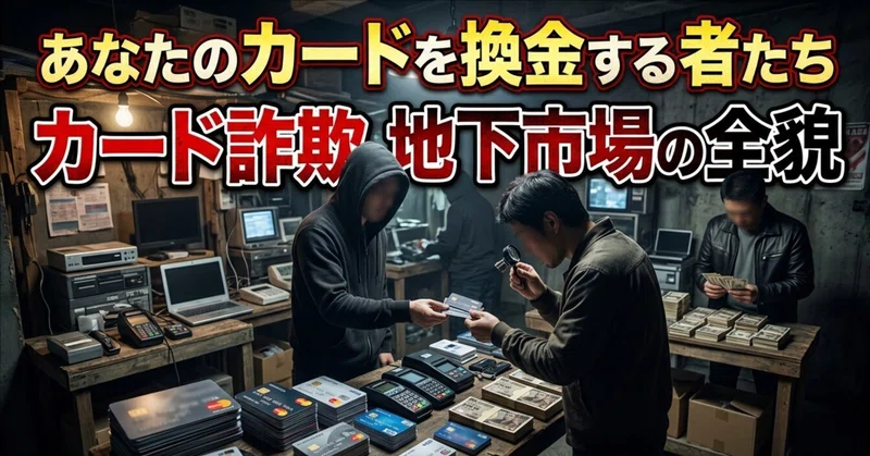 あなたのカードを換金する者たち｜カード詐欺 地下市場の全貌