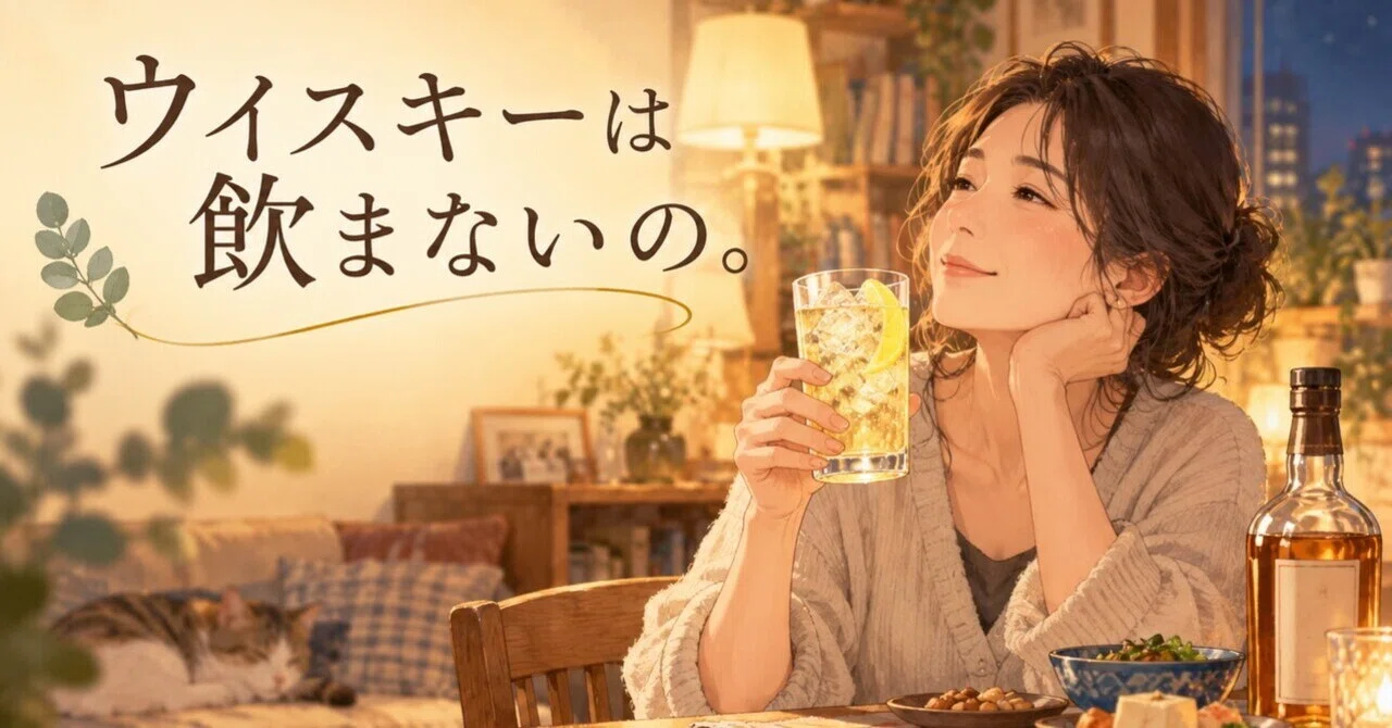 I don't drink whiskey.｜こもれびねい
