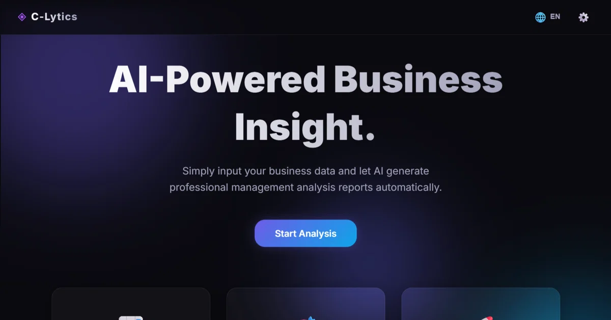 [Fully Automated] AI Tool (C-Lytics) that Generates Professional ...